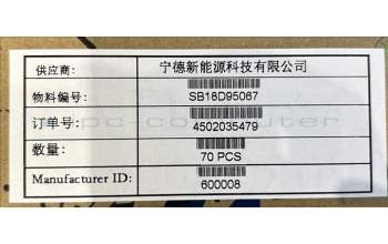 Lenovo SB18D95067 NVT-A L23D2P31 3.91V26.7Wh 2cell