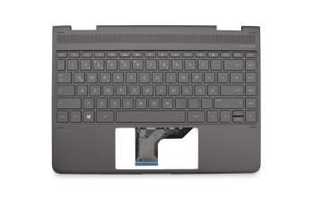 SG-85020-XDA Original LiteOn Tastatur inkl. Topcase DE (deutsch) grau/grau mit Backlight