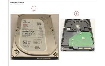 Fujitsu HDD 500GB SATA S3 7.2K 3.5\' 4K für Fujitsu Esprimo D556