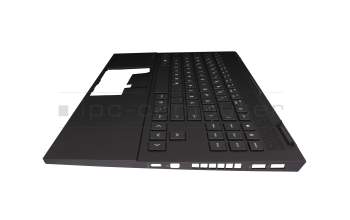SJP46G3ETATP40 Original HP Tastatur inkl. Topcase DE (deutsch) schwarz/schwarz mit Backlight (Mica Silver Aluminium)