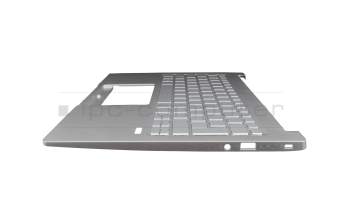 SKOLB516 C Original Acer Tastatur inkl. Topcase DE (deutsch) silber/silber mit Backlight