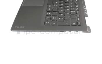 SN20K82296 Original Lenovo Tastatur inkl. Topcase DE (deutsch) schwarz/grau mit Backlight