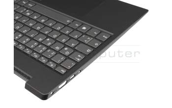 SN20M62732 Original Lenovo Tastatur inkl. Topcase DE (deutsch) dunkelgrau/schwarz mit Backlight