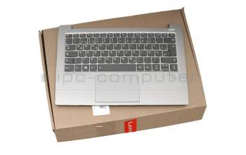 SN20Q40661 Original Lenovo Tastatur inkl. Topcase DE (deutsch) grau/silber mit Backlight (fingerprint)