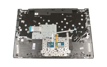 SN20R55304 Original Lenovo Tastatur inkl. Topcase DE (deutsch) grau/grau mit Backlight für Fingerprint