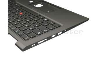SN20R55502 Original Lenovo Tastatur inkl. Topcase DE (deutsch) schwarz/grau mit Backlight und Mouse-Stick
