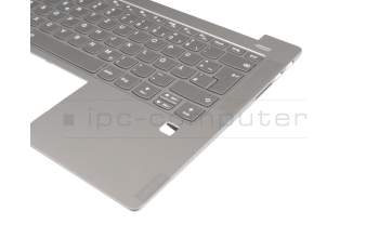 SN20T09293 Original Lenovo Tastatur inkl. Topcase DE (deutsch) grau/grau mit Backlight
