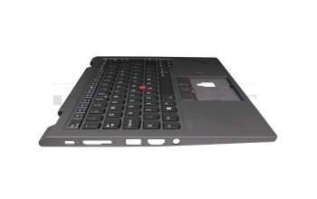 SN20W73785 Original Lenovo Tastatur inkl. Topcase UK (englisch) schwarz/grau mit Backlight und Mouse-Stick