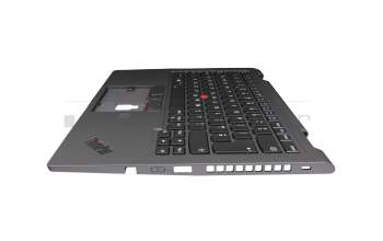 SN20W73785 Original Lenovo Tastatur inkl. Topcase UK (englisch) schwarz/grau mit Backlight und Mouse-Stick