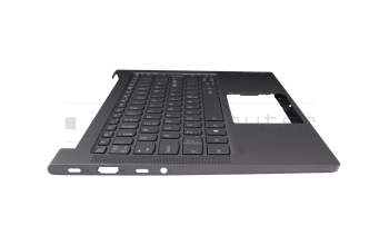 SN20W85061 Original Lenovo Tastatur inkl. Topcase ND (nordic) grau/grau mit Backlight