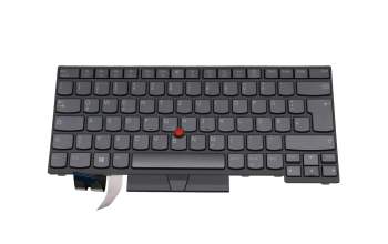 SN21B08240 Original Lenovo Tastatur DE (deutsch) dunkelgrau mit Backlight und Mouse-Stick