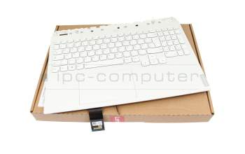 SN21F22182 Original Lenovo Tastatur inkl. Topcase DE (deutsch) weiß/weiß mit Backlight