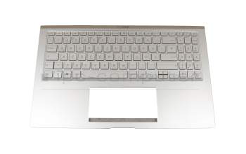 SN258BL4SG-95760-2DA Original LiteOn Tastatur inkl. Topcase DE (deutsch) silber/silber mit Backlight