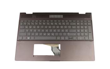 SN6172BL Original HP Tastatur inkl. Topcase DE (deutsch) anthrazit/grau mit Backlight