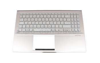 SN6580BLSG-99820-2DA Original LiteOn Tastatur inkl. Topcase DE (deutsch) silber/rosé mit Backlight