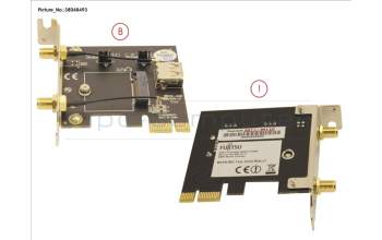 Fujitsu PCI-E M.2 BOARD (W. LP BRACKET) für Fujitsu Esprimo D957