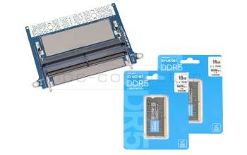 Substitut für Dell CAMM ADAPTER Arbeitsspeicher 32GB DDR5-RAM CAMM (Dell) CAMM Adapter Kit Crucial 5600Mhz 32GB