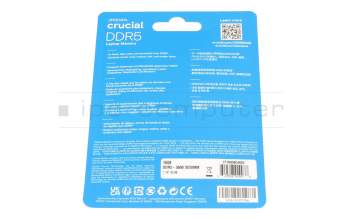 Substitut für Dell CAMM ADAPTER Arbeitsspeicher 32GB DDR5-RAM CAMM (Dell) CAMM Adapter Kit Crucial 5600Mhz 32GB