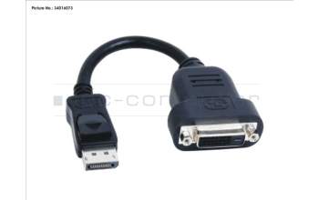 Fujitsu CABLE ADAPTER DISPLAY PORT-DVI für Fujitsu Primergy RX1330 M3