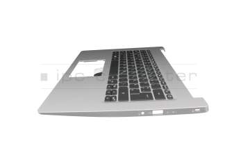 TAA6266519 Original Acer Tastatur inkl. Topcase DE (deutsch) schwarz/silber mit Backlight