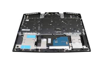 TH17CB Tastatur inkl. Topcase DE (deutsch) schwarz/schwarz mit Backlight