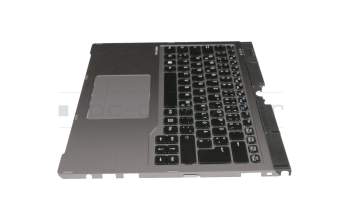 TM-02845-002 Original Fujitsu Tastatur inkl. Topcase DE (deutsch) schwarz/silber mit Backlight