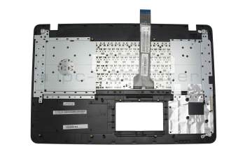 Tastatur (DE) schwarz/schwarz - ohne Touchpad für Asus F751LN