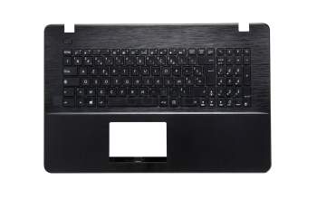 Tastatur (FR) schwarz/schwarz - ohne Touchpad für Asus R752LAV