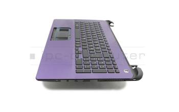 Toshiba Satellite L50-B-1PW Original Tastatur inkl. Topcase DE (deutsch) schwarz/lila