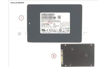 Fujitsu SSD S3 256GB 2.5 SATA (7MM) (OPAL) für Fujitsu Esprimo D556/E94