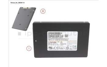 Fujitsu SSD S3 512GB 2.5 SATA (7MM) (OPAL) für Fujitsu Esprimo D556/E94