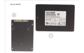 Fujitsu UGS:MZ7TY256HDHP-TCG SSD S3 256GB 2.5 SATA (7MM) (OPAL)