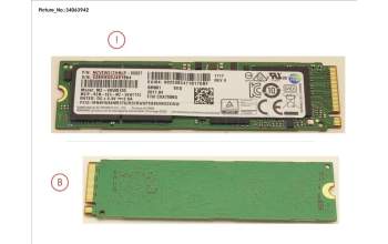 Fujitsu UGS:MZVKW512HMJP-TCG SSD PCIE M.2 2280 512GB SM961 (OPAL)