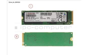 Fujitsu SSD PCIE M.2 2280 512GB für Fujitsu Esprimo D957