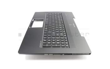 V143422BK1 Original Sunrex Tastatur inkl. Topcase DE (deutsch) schwarz/schwarz mit Backlight