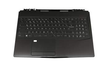 V143422GK2 GR Original Sunrex Tastatur inkl. Topcase DE (deutsch) schwarz/schwarz mit Backlight