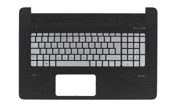 V150602CK1 Original Sunrex Tastatur inkl. Topcase DE (deutsch) silber/schwarz mit Backlight