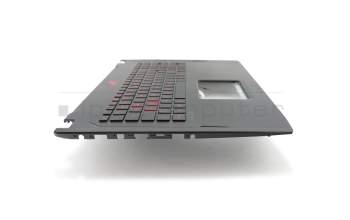 V156262EK3 GR Original Sunrex Tastatur inkl. Topcase DE (deutsch) schwarz/schwarz mit Backlight