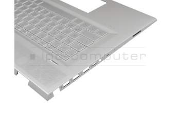 V162630LS1 GR Original Sunrex Tastatur inkl. Topcase DE (deutsch) silber/silber mit Backlight