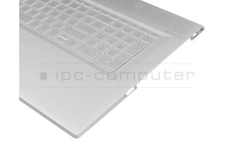 V162630LS1 GR Original Sunrex Tastatur inkl. Topcase DE (deutsch) silber/silber mit Backlight