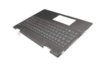 V162630TS1 Original HP Tastatur inkl. Topcase DE (deutsch) grau/grau mit Backlight