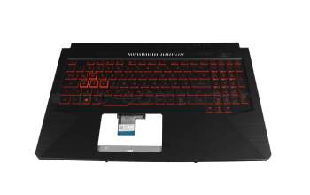 V170746GE1 Original Sunrex Tastatur inkl. Topcase DE (deutsch) schwarz/schwarz mit Backlight