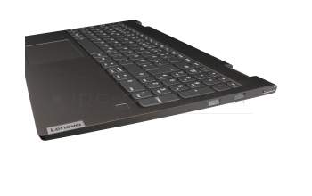 V171020BK1 Original Sunrex Tastatur inkl. Topcase DE (deutsch) grau/grau mit Backlight