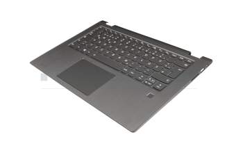 V172320BK1 Original Lenovo Tastatur inkl. Topcase DE (deutsch) grau/grau mit Backlight