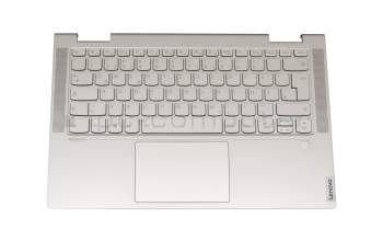 V172320DK1 Original Tastatur inkl. Topcase DE (deutsch) silber/silber mit Backlight