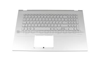 V182862DE1 GR Original Sunrex Tastatur inkl. Topcase DE (deutsch) silber/silber