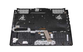 V191346FE1 Original Sunrex Tastatur inkl. Topcase DE (deutsch) schwarz/transparent/schwarz mit Backlight