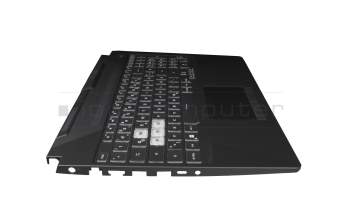 V191346HE1 Original Sunrex Tastatur DE (deutsch) schwarz/transparent mit Backlight