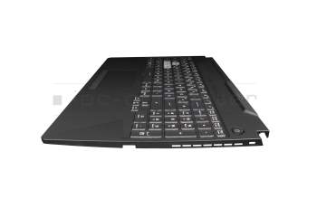 V191346HE1 Original Sunrex Tastatur inkl. Topcase DE (deutsch) schwarz/transparent/schwarz mit Backlight