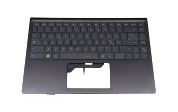 V194222CK4 Original Sunrex Tastatur inkl. Topcase IT (italienisch) grau/schwarz mit Backlight